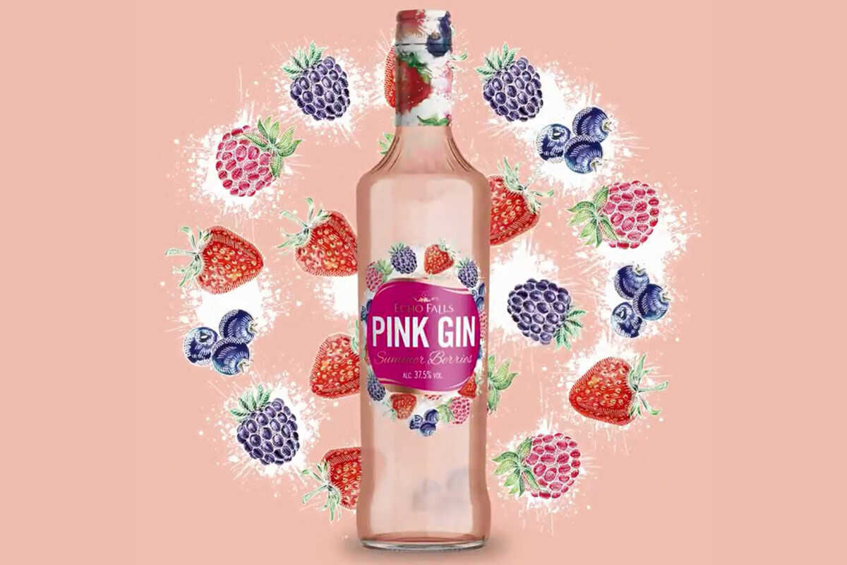 Echo Falls Pink Gin Summer Berries